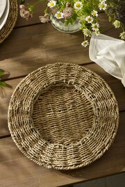 Set of 2 Natural Woven Seagrass Charger Placemats - Image 3 of 5