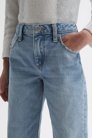 Reiss Denim Marion Senior Straight Leg Sequin Detail Jeans - Image 4 of 6