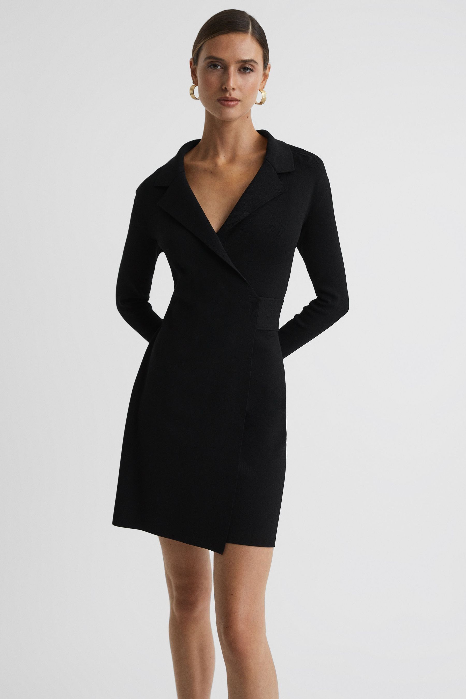 Double breasted wrap dress outlet
