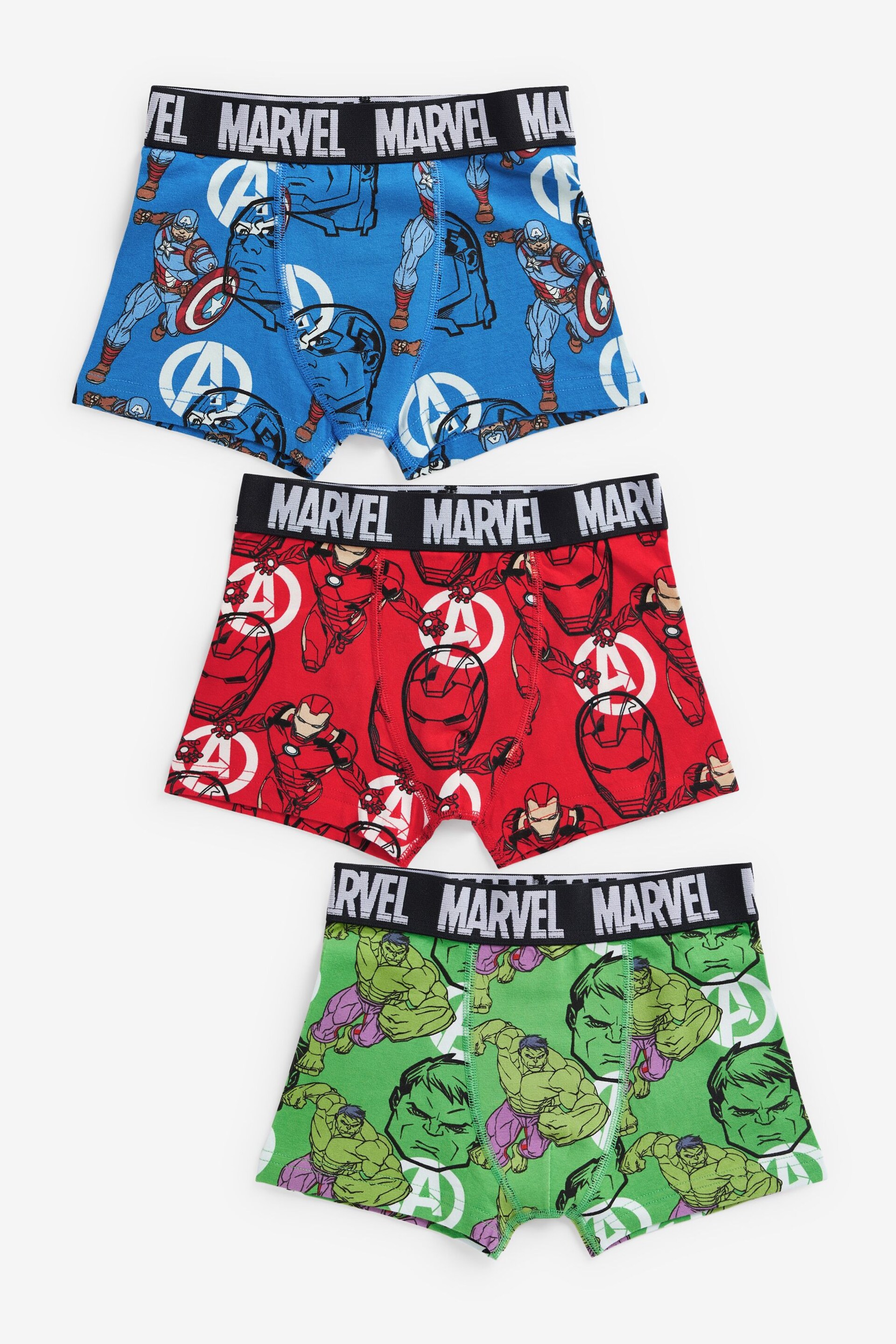 Marvel Bright License Trunks 3 Pack (1.5-14yrs) - Image 1 of 6