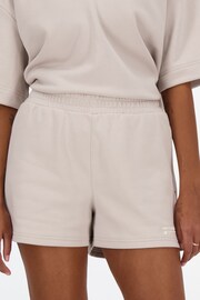 New Balance Grey Linear Heritage French Terry Shorts - Image 4 of 6