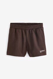 New Balance Brown Linear Heritage French Terry Shorts - Image 6 of 6