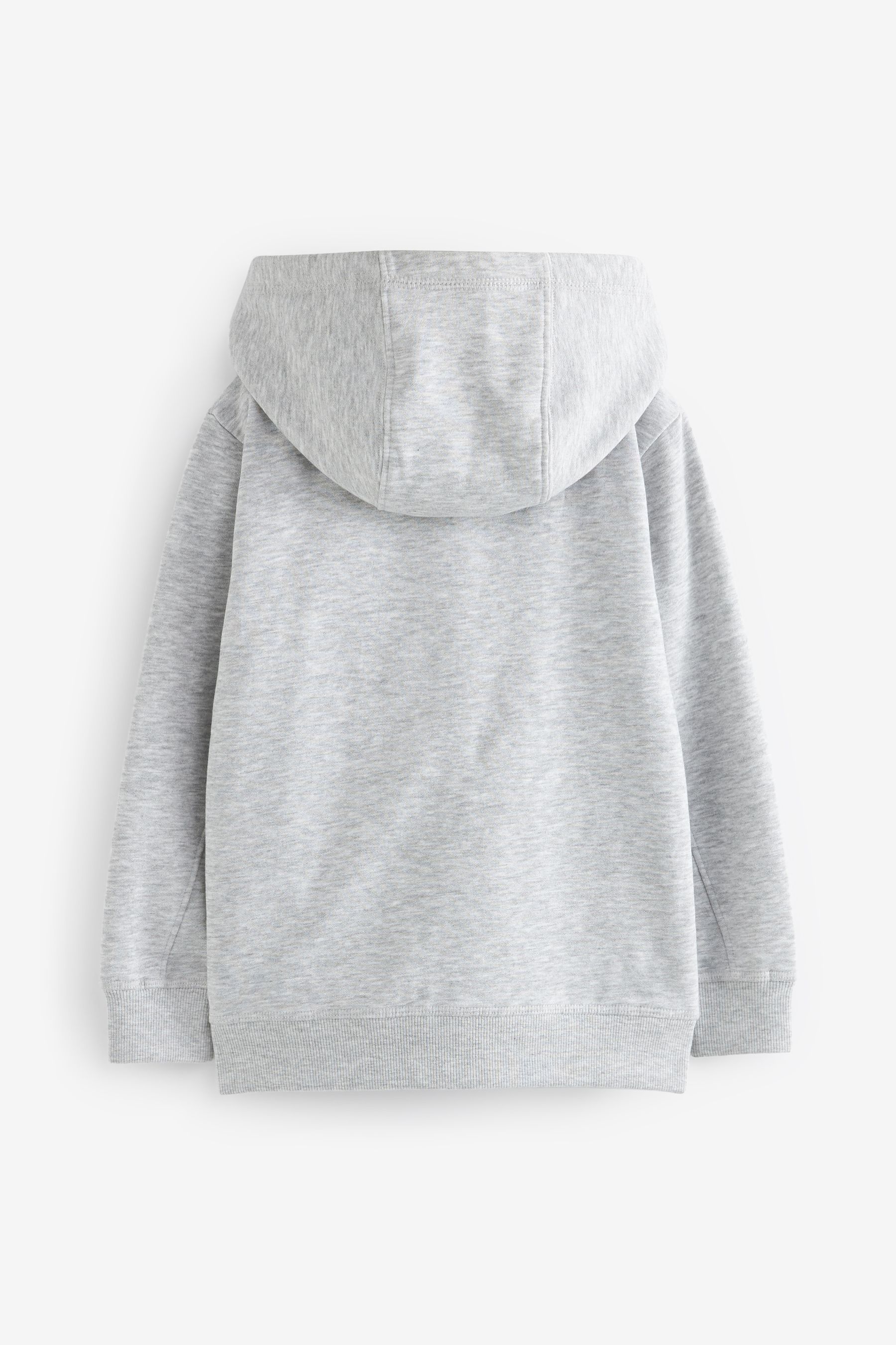 Buy Grey Plain Zip Through Hoodie 3 16yrs from the Next UK online shop