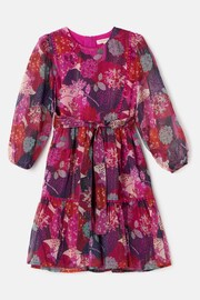 Angel & Rocket Pink Carmen Belted Patchwork Dress - Image 3 of 5