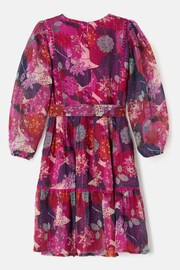 Angel & Rocket Pink Carmen Belted Patchwork Dress - Image 4 of 5