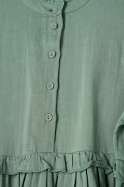 Angel & Rocket Green Cordelia Vintage Frill Long Sleeve Dress - Image 5 of 5