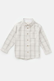 Angel & Rocket Grey Noah Check Pocket Shirt - Image 4 of 6