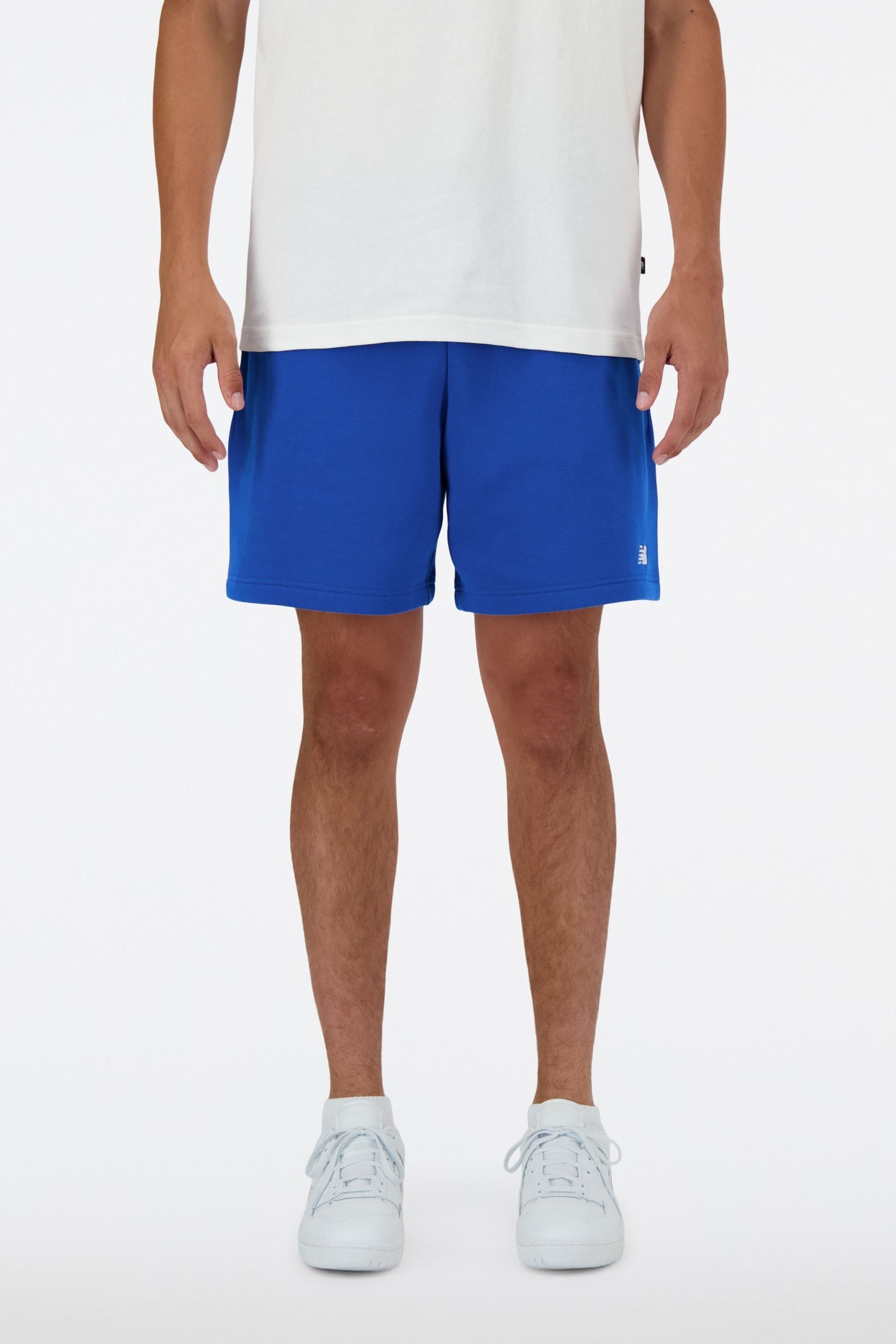 Buy New Balance Blue 100 Cotton Fleece Shorts from the Next UK online shop