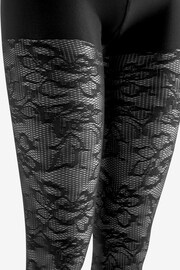 Black Lace Maternity Pattern Tights - Image 6 of 6