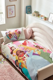 Pink Disney Princess 100% Cotton Duvet Cover and Pillowcase Set - Image 1 of 10