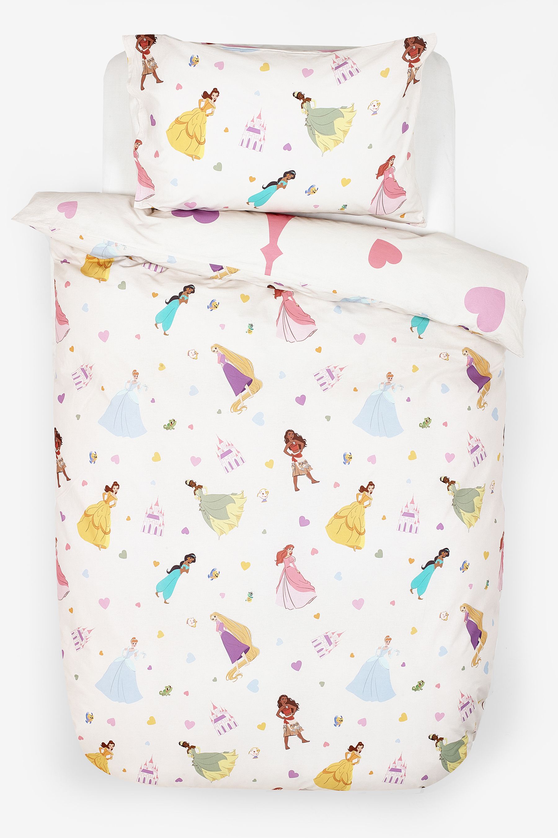Buy Pink Disney Princess 100 Cotton Duvet Cover and Pillowcase Set from Next Canada