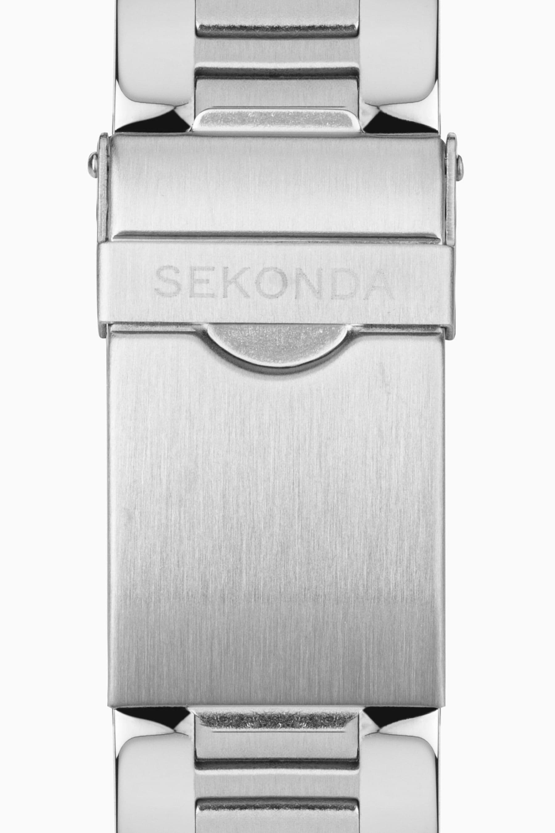 Buy Sekonda Mens Midnight 44mm Analogue Silver Tone Watch With Case And Stainless Steel Bracelet With Dark Blue Dial from the Next UK online shop