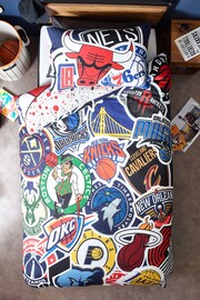 Multi NBA 100% Cotton Duvet Cover and Pillowcase Set - Image 4 of 7