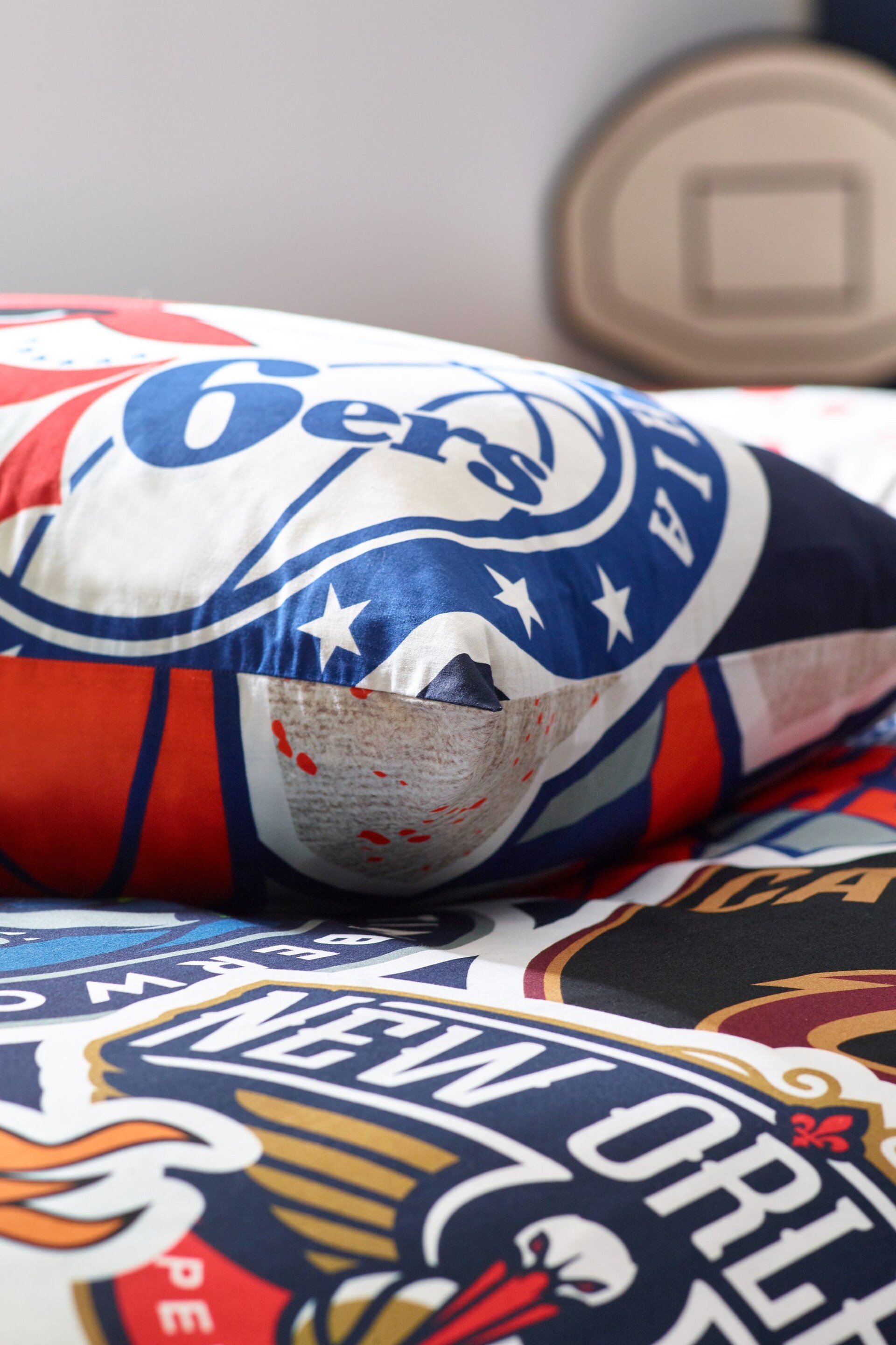 Multi NBA 100% Cotton Duvet Cover and Pillowcase Set - Image 7 of 7