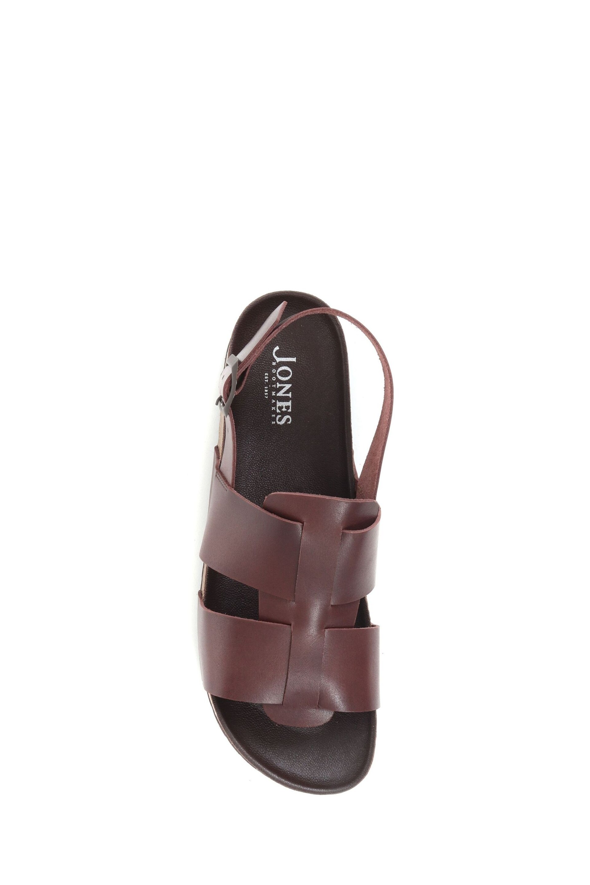 Jones Bootmaker Leather Brown Sandals - Image 3 of 5