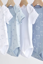 Blue Bear Baby Short Sleeve Bodysuit 4 Pack - Image 3 of 6