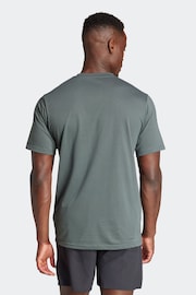 adidas Light Grey Train Essentials Feelready Training T-Shirt - Image 4 of 8
