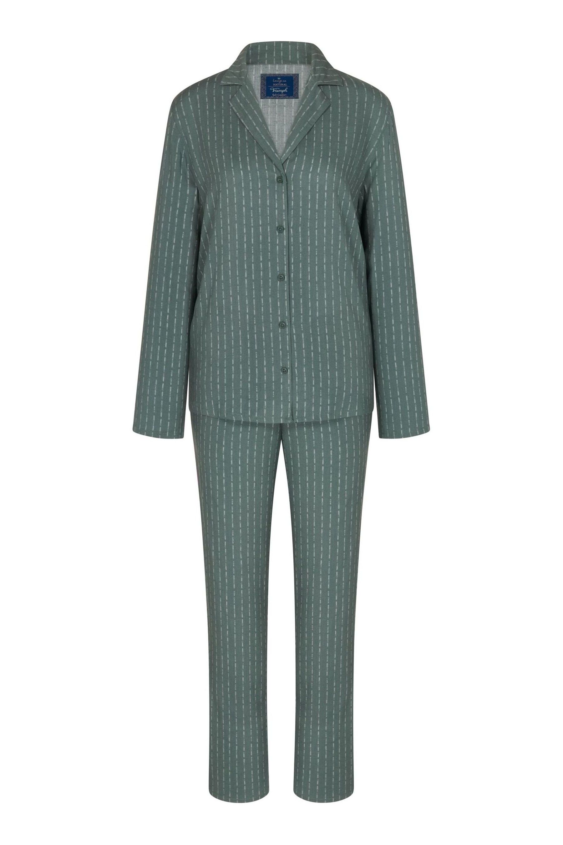 Buy Triumph Green Boyfriend Fit Pyjamas from Next Luxembourg