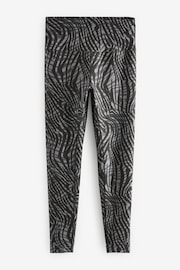 Black/Grey Active High Rise Sports Sculpting Leggings - Image 3 of 4