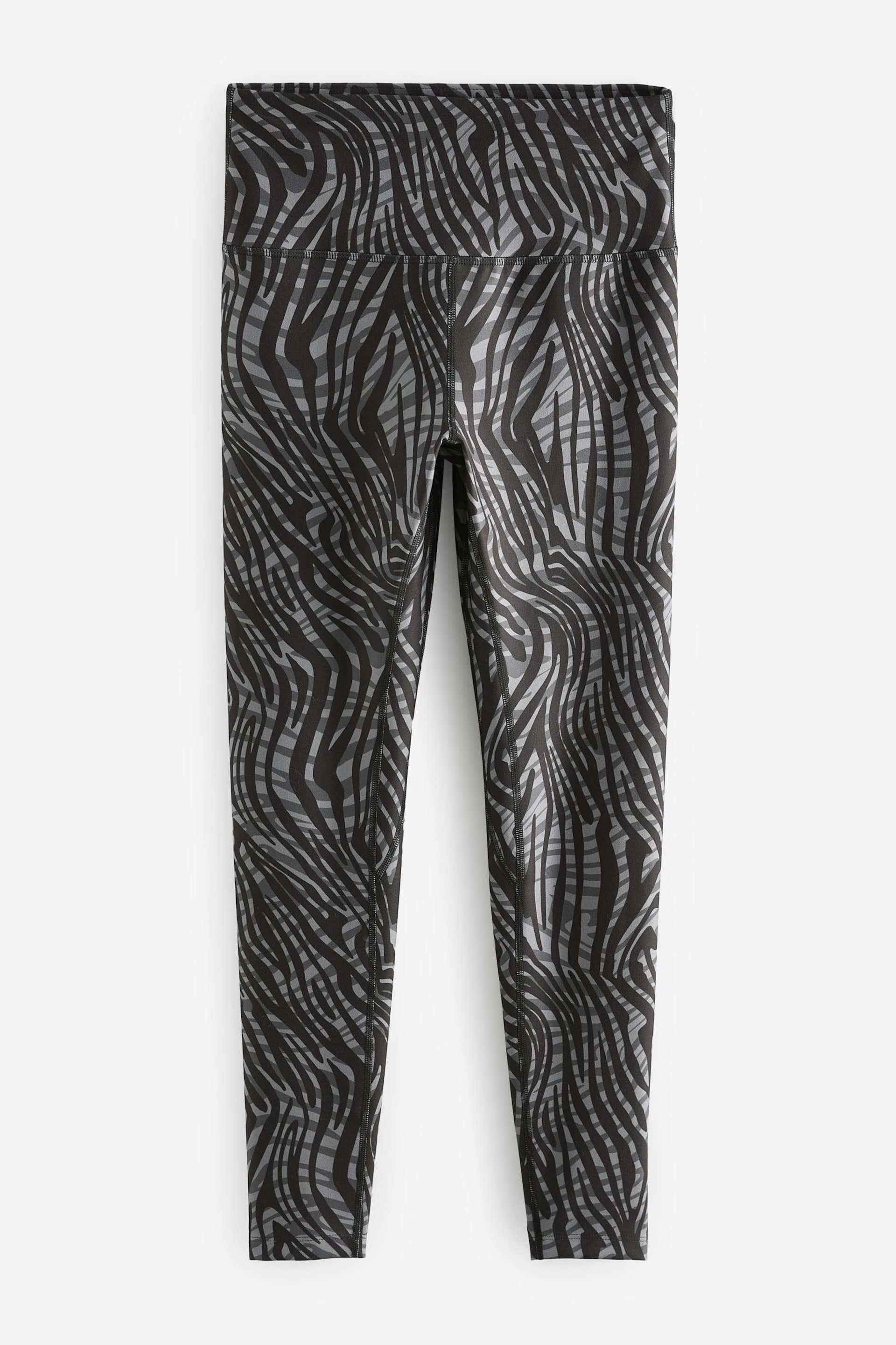 Black/Grey Active High Rise Sports Sculpting Leggings - Image 3 of 4