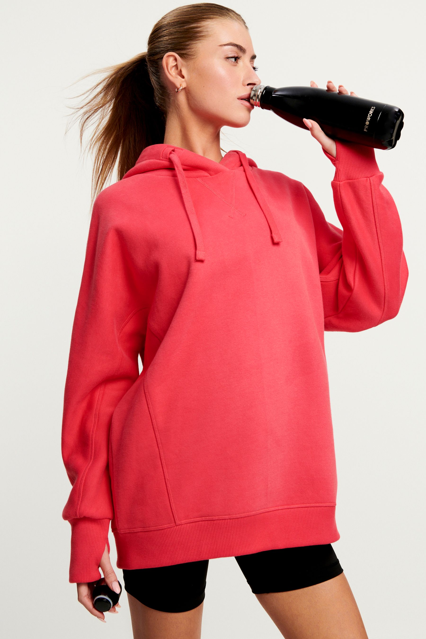 Fluro pink hoodie deals