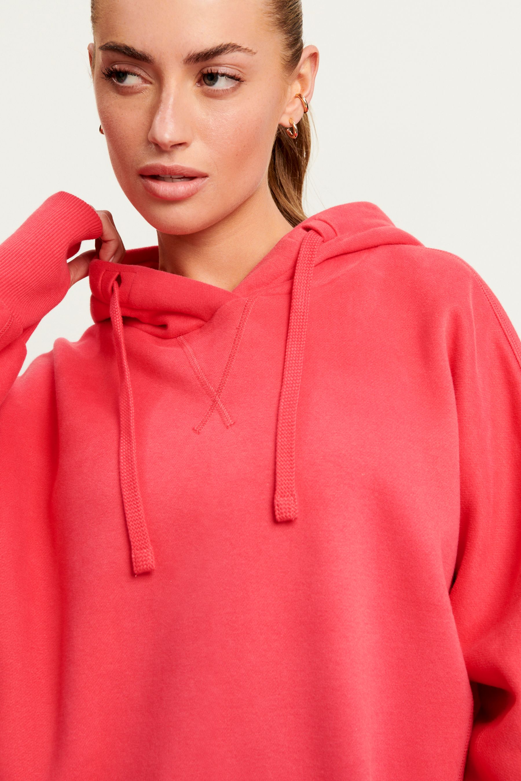 Buy Fluro Pink Active Longline Overhead Hoodie from the Next UK online shop