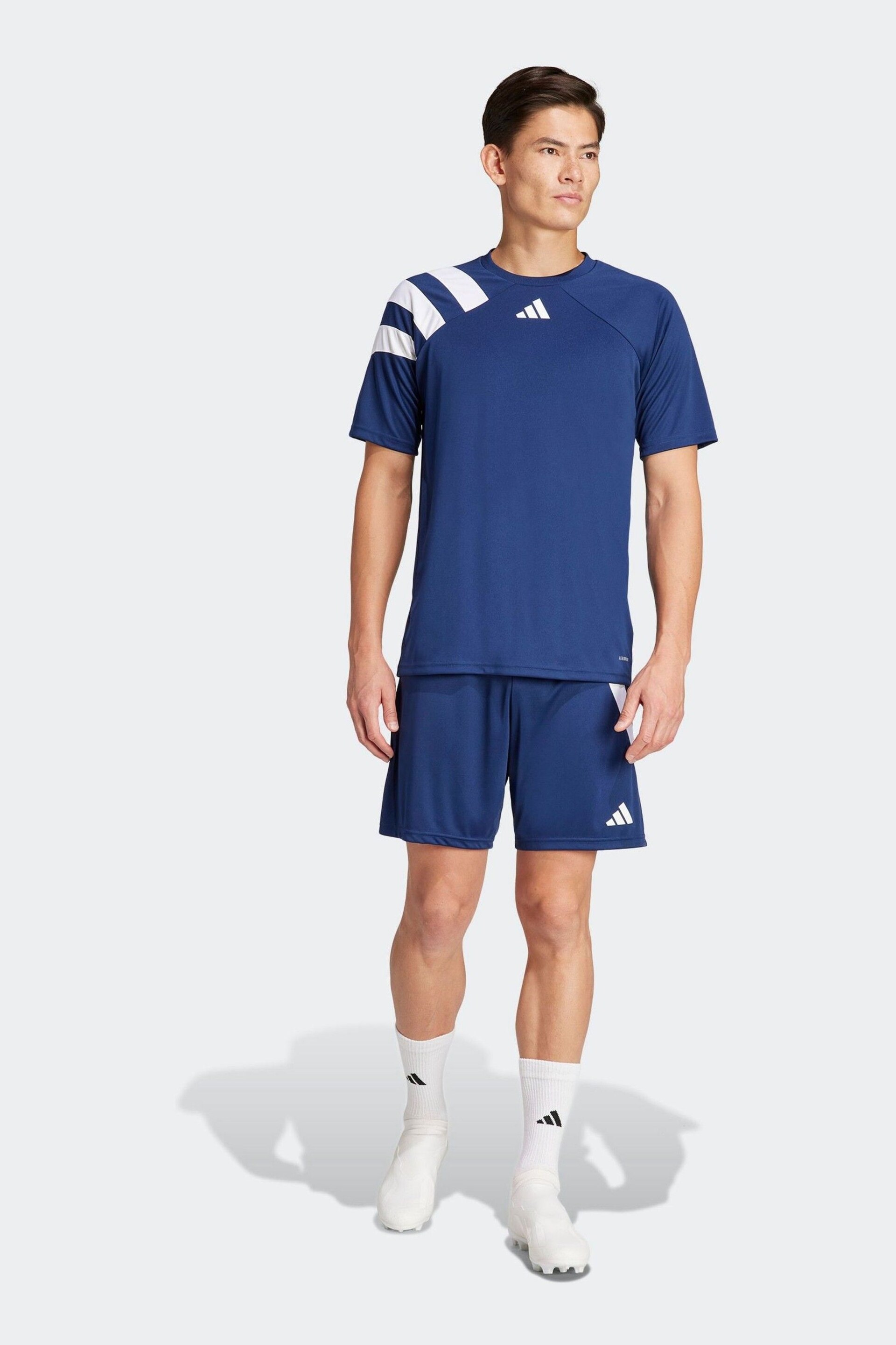 adidas Dark Navy Blue Fortore 23 Shorts - Image 2 of 4