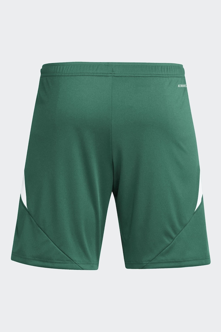 adidas Green/White Tiro 24 Shorts - Image 8 of 8