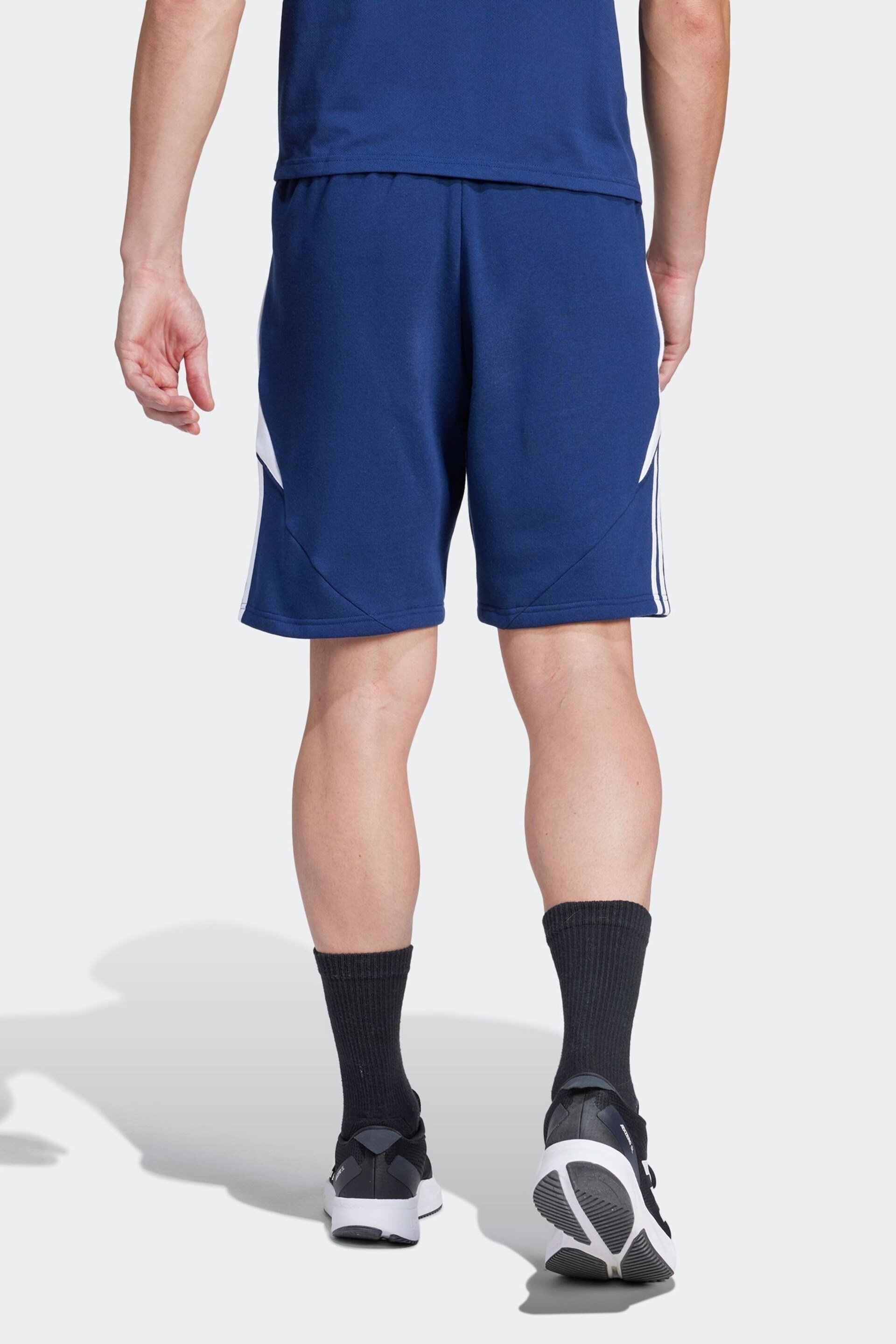 adidas Blue Tiro 24 Sweat Shorts - Image 2 of 6