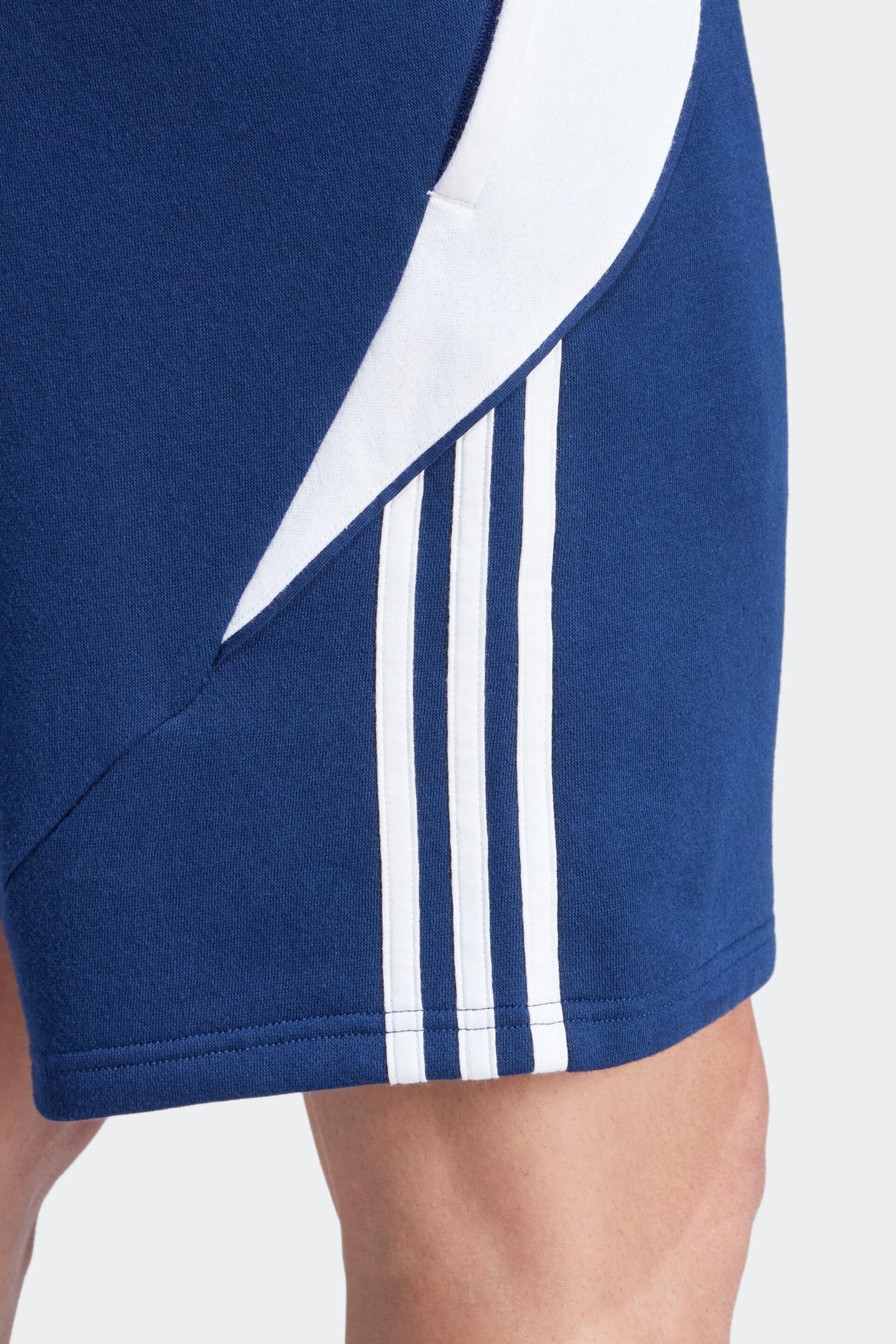 adidas Blue Tiro 24 Sweat Shorts - Image 5 of 6