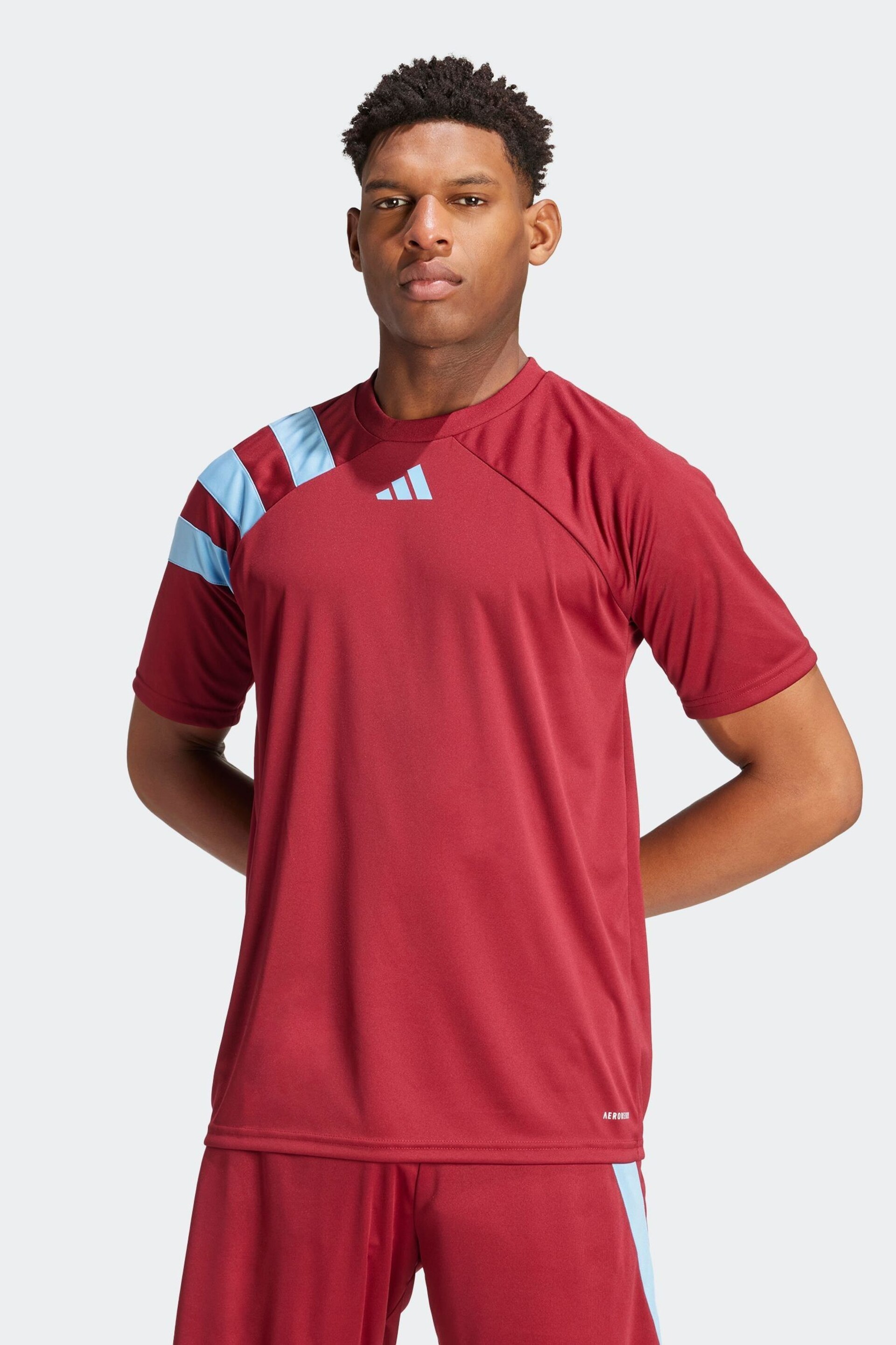 adidas Red/Blue Fortore 23 Jersey - Image 1 of 8