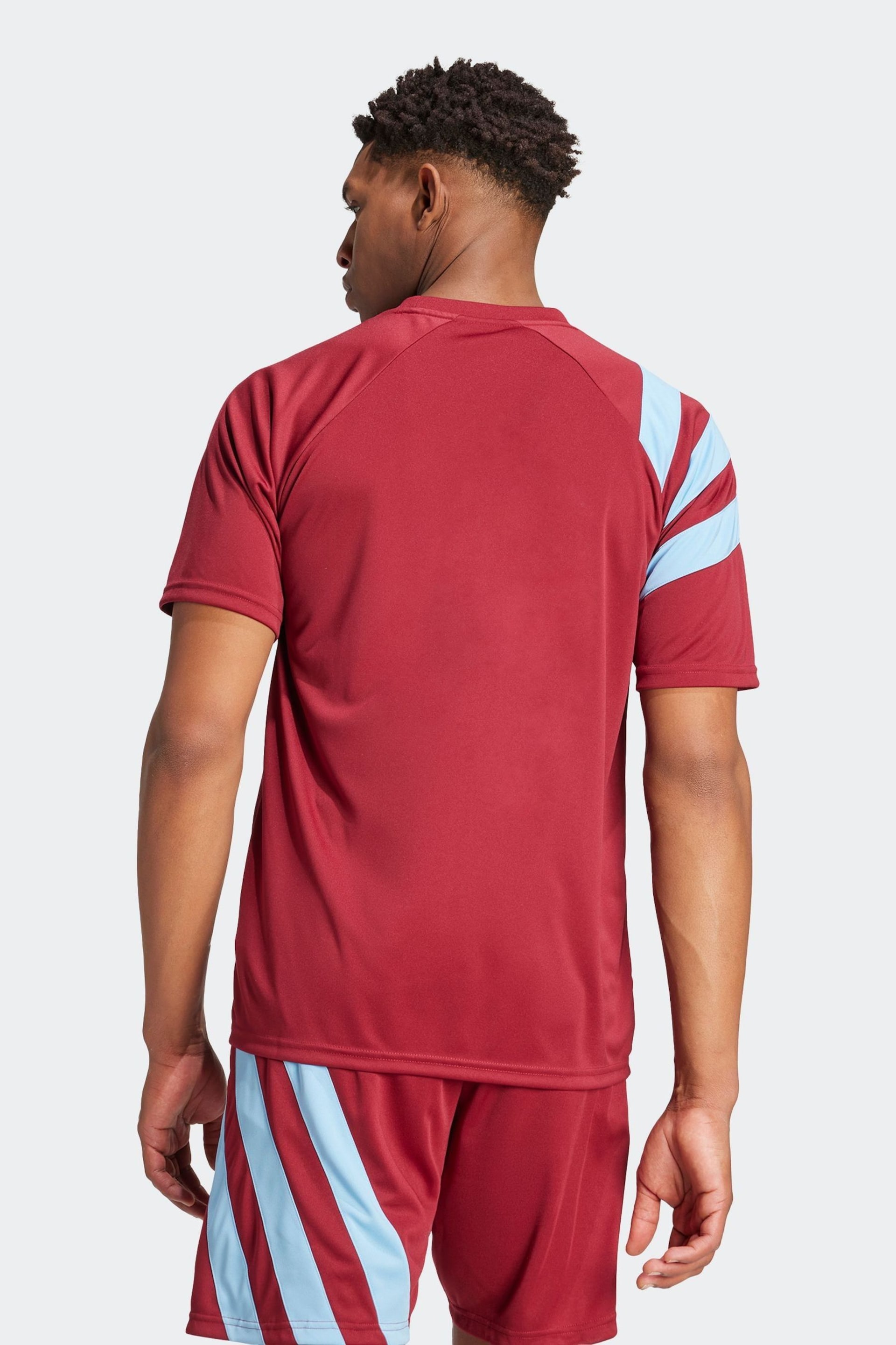 adidas Red/Blue Fortore 23 Jersey - Image 3 of 8