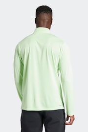 adidas Green Train Essentials Training 1/4-Zip Long Sleeve Sweatshirt - Image 2 of 7