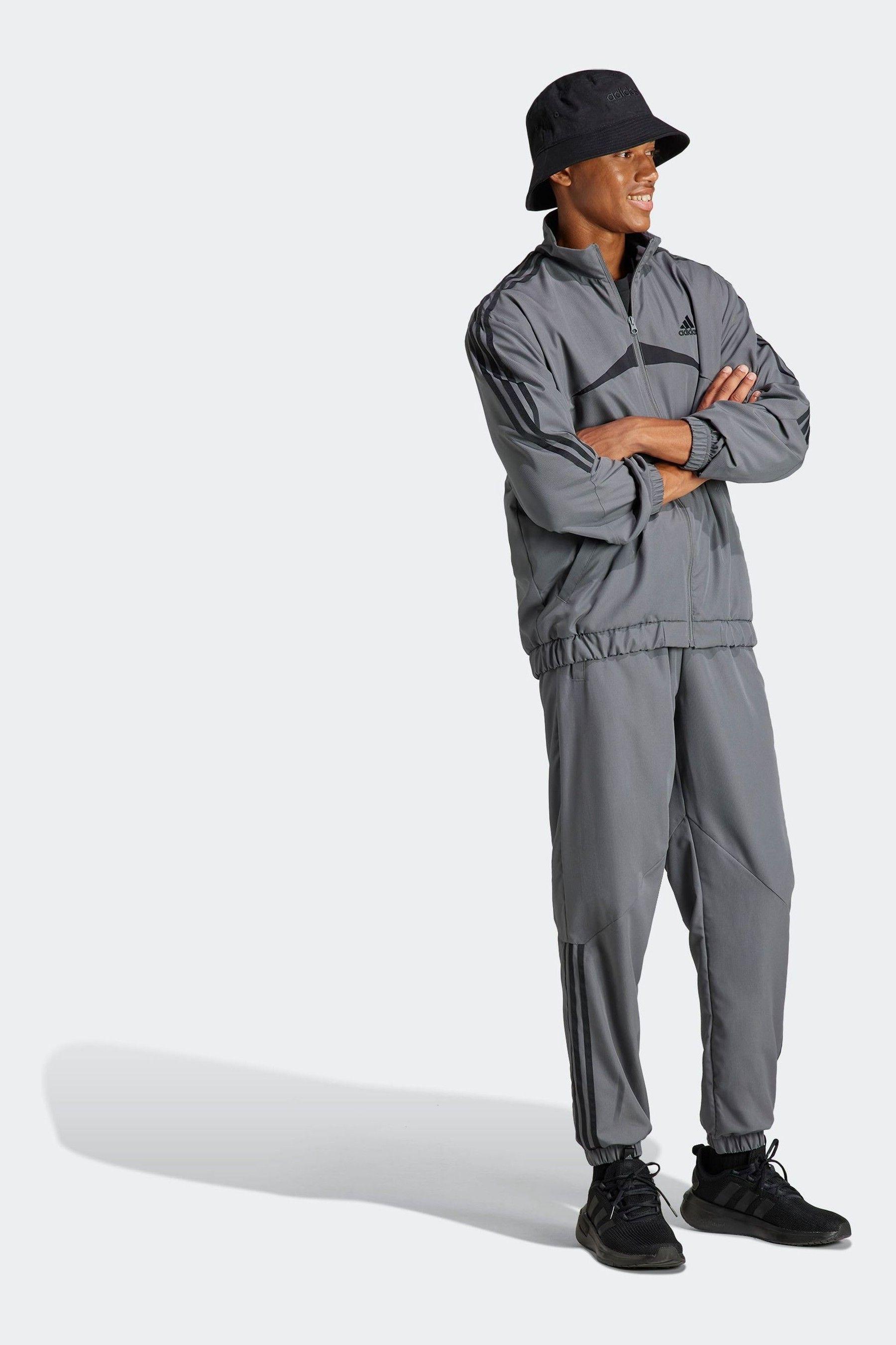 adidas Grey Sportswear Sportswear Woven Chevron Tracksuit