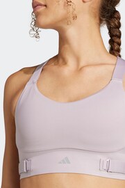 adidas Purple Fastim L Hs Bra - Image 6 of 8