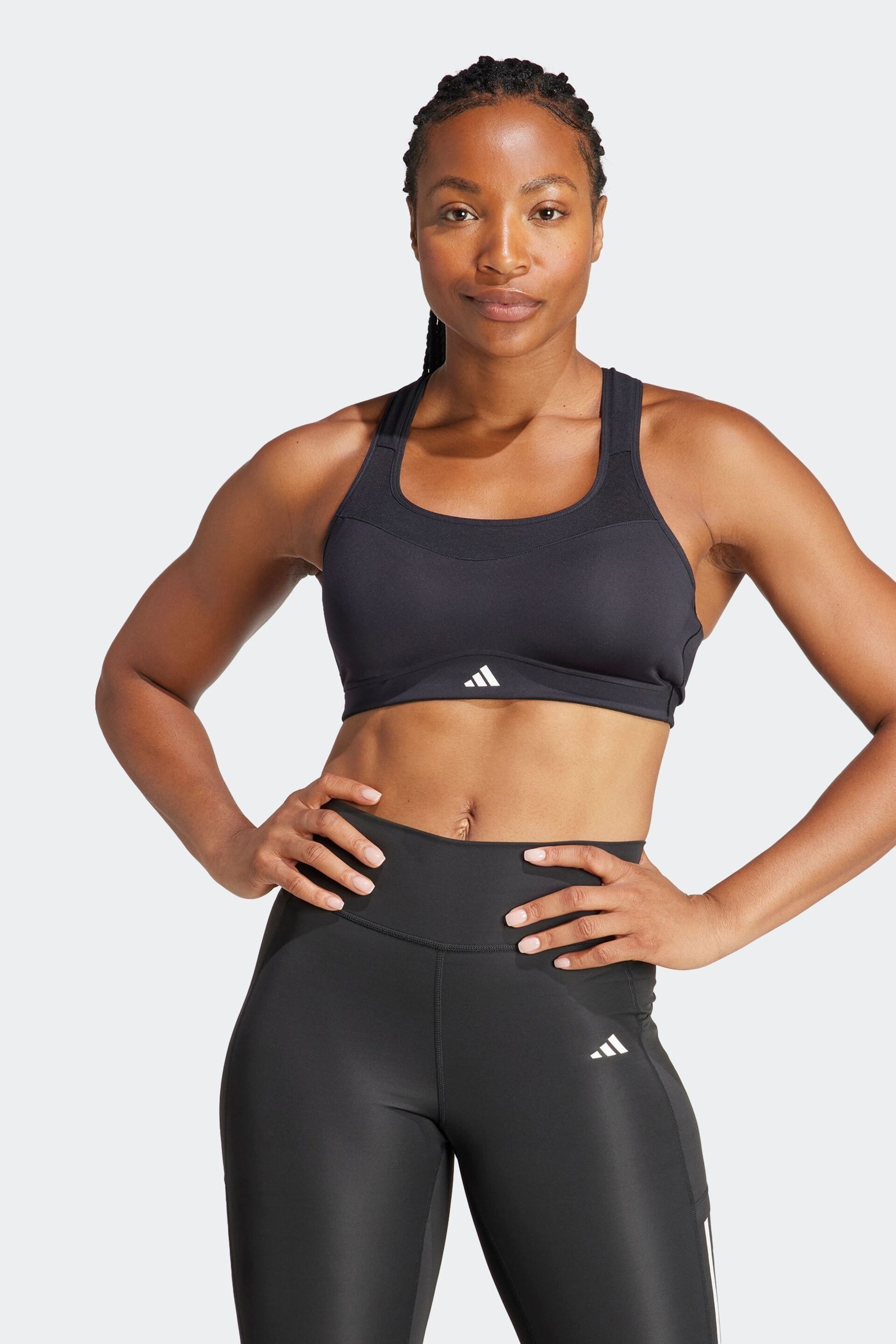 adidas Black TLRD Impact High Support Bra - Image 1 of 11