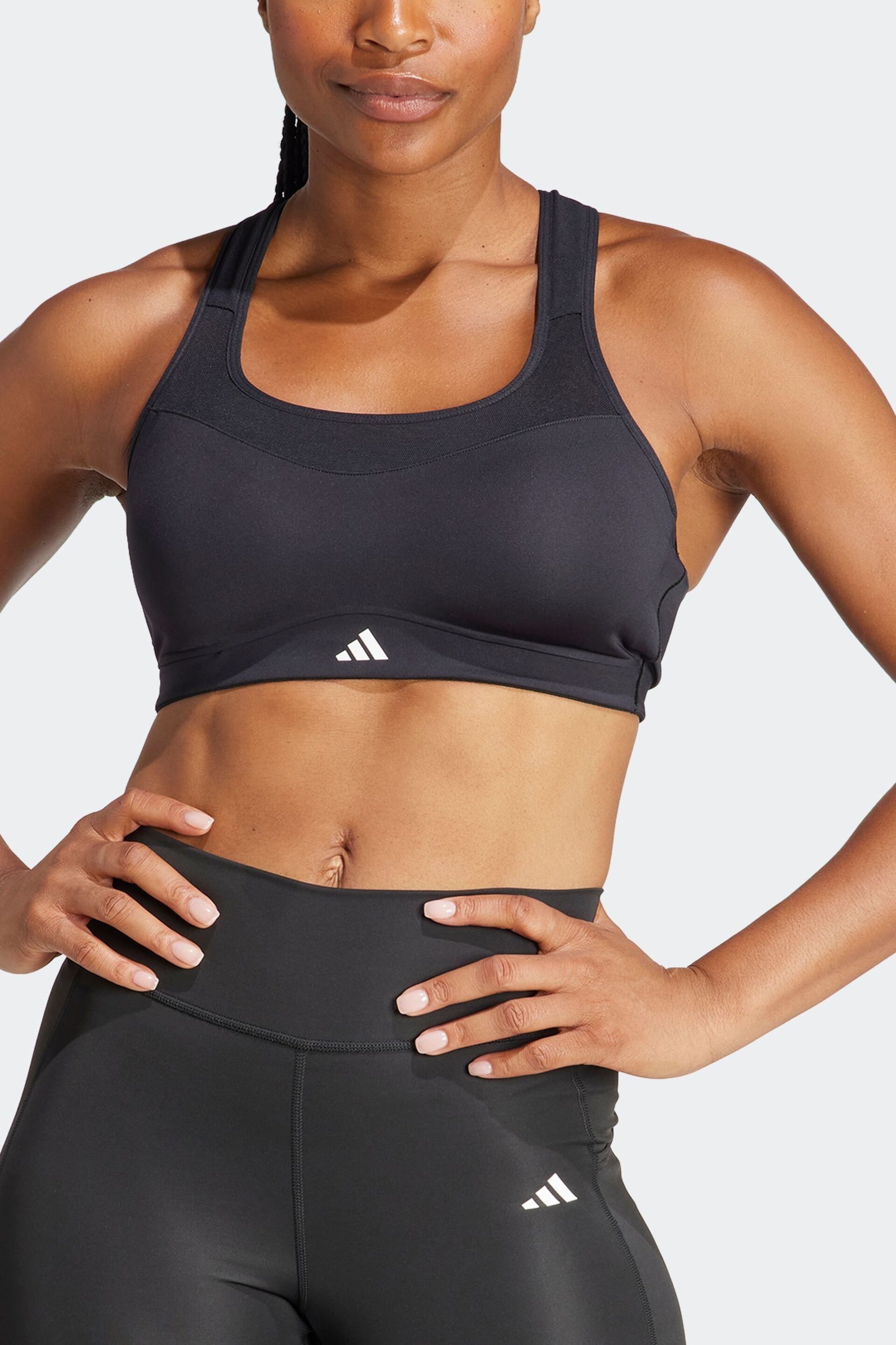 adidas Black TLRD Impact High Support Bra - Image 5 of 11