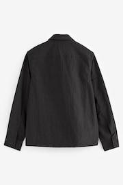 Fred Perry Zip Through Lightweight Black Overshirt - Image 6 of 7