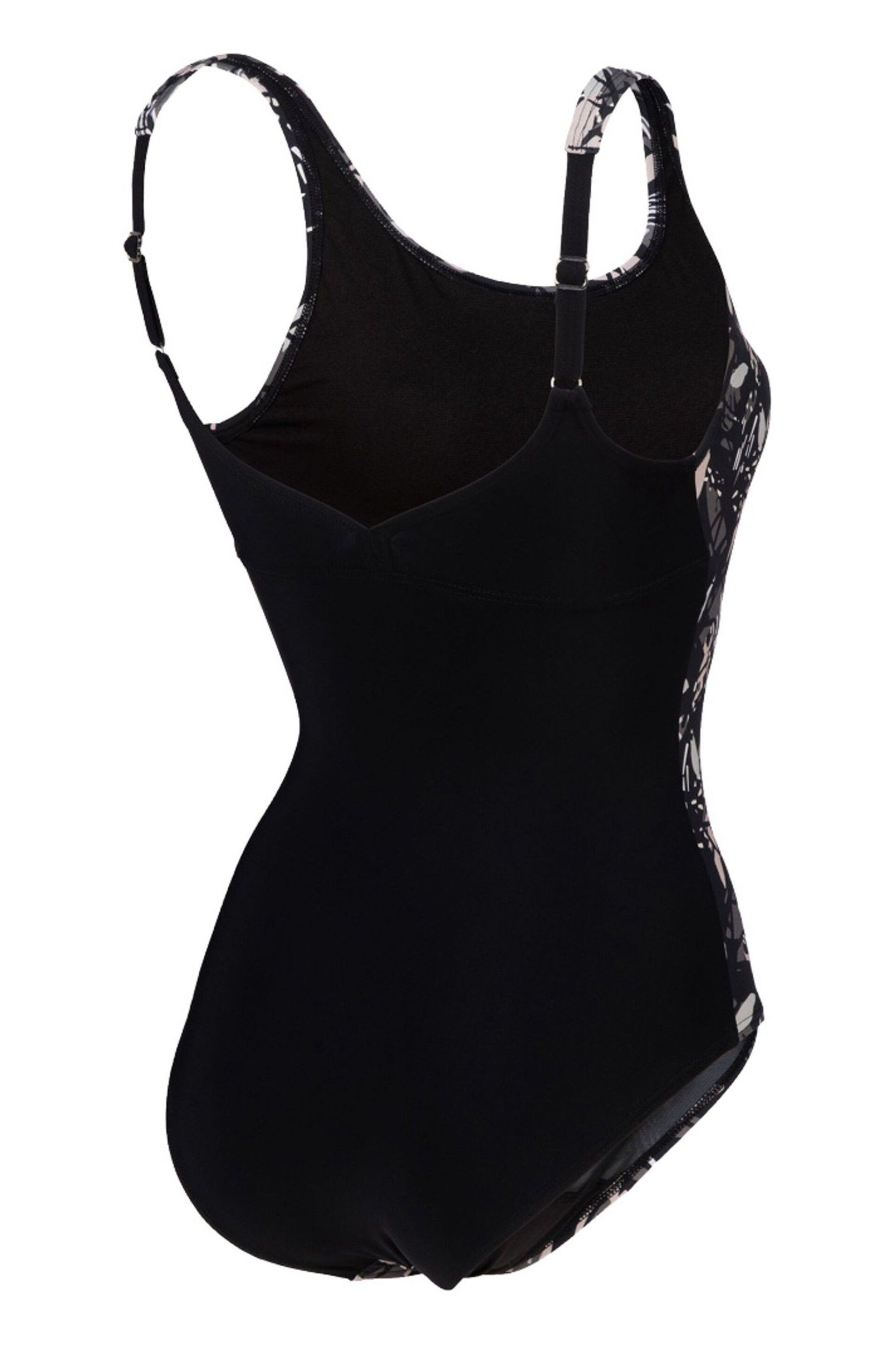 Arena Bodylift Womens Francy Wing Back B-Cup Black Swimsuit - Image 6 of 6