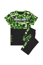 Vanilla Underground Green Minecraft Long Leg Kids Pyjama Set - Image 1 of 7