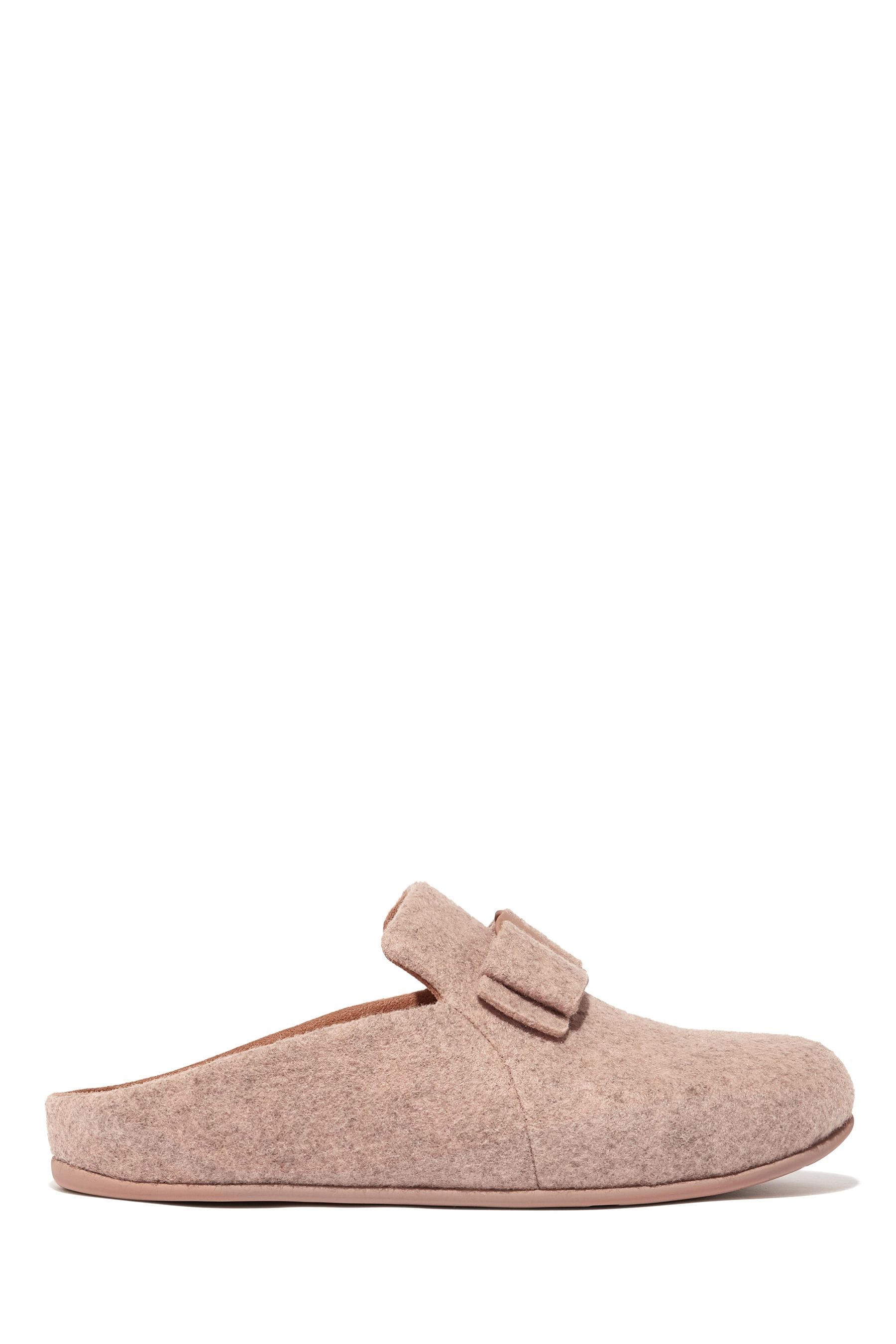 Buy FitFlop Chrissie II Haus Bow Felt Nude Slippers from Next Austria
