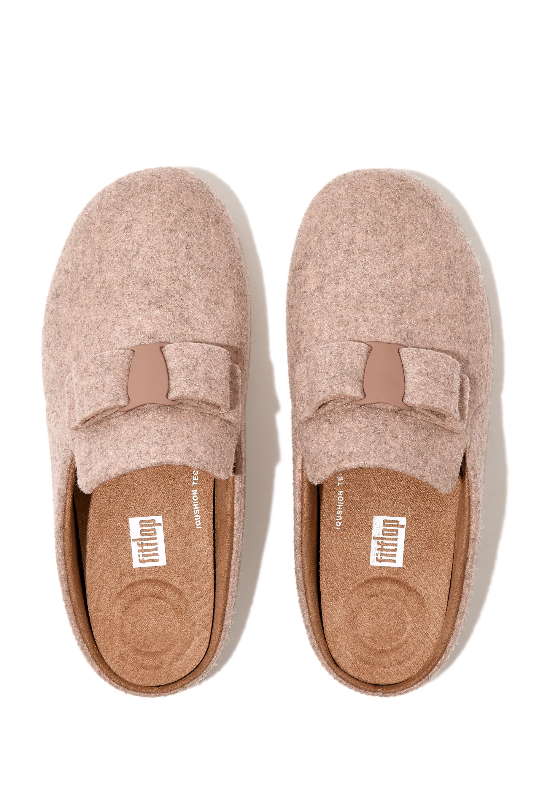 Buy FitFlop Chrissie II Haus Bow Felt Nude Slippers from Next Lithuania