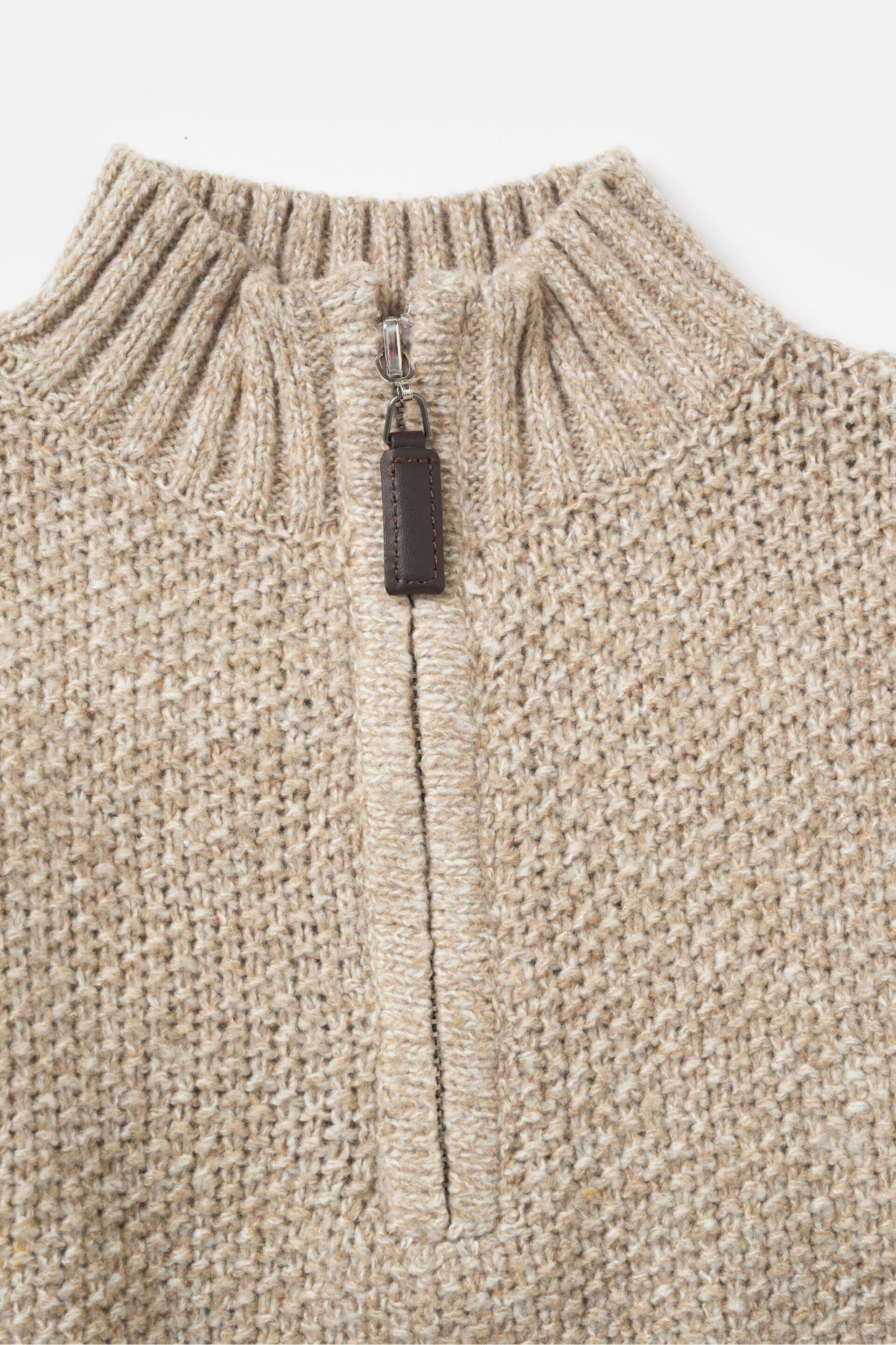 Angel & Rocket Cream Ben Funnel Knit Jumper - Image 4 of 6