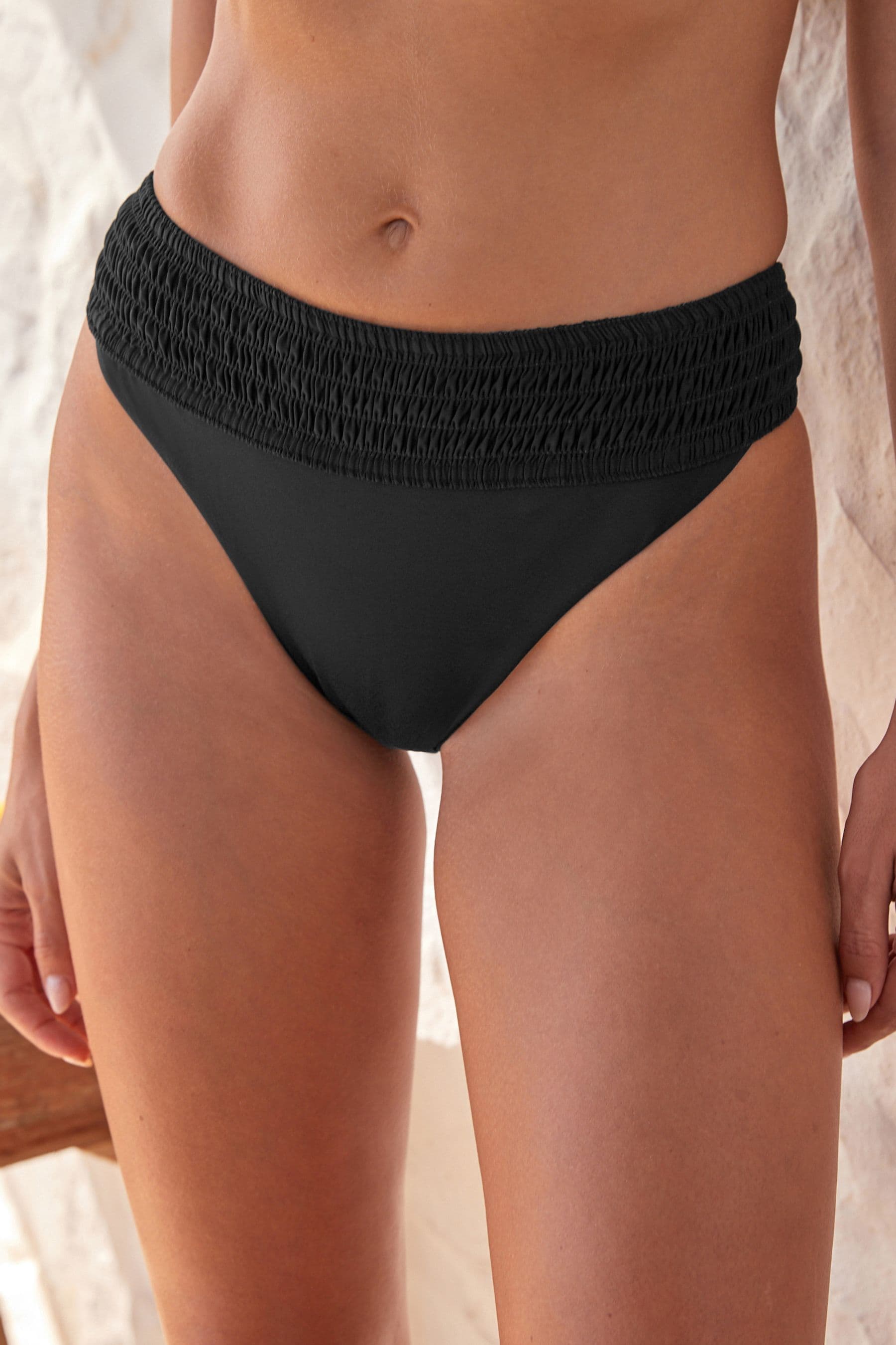 High leg black bikini bottoms uk discount
