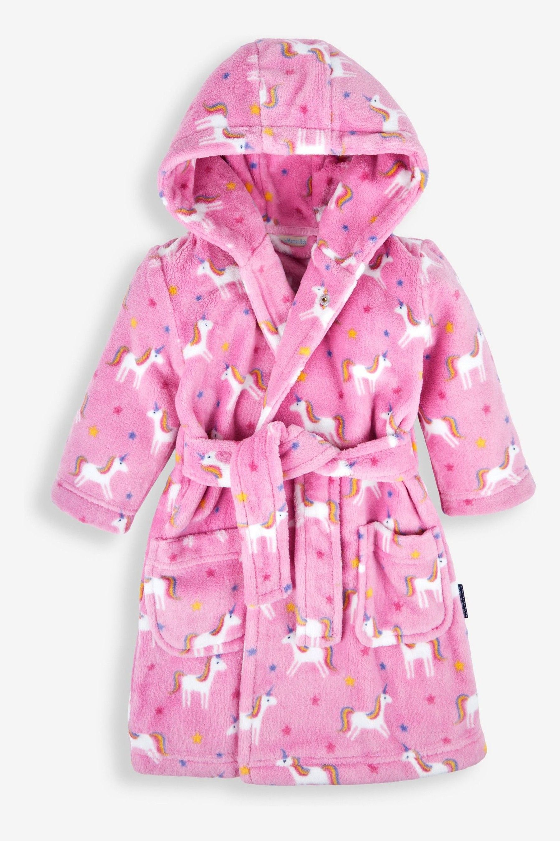 Buy JoJo Maman Bebe Pink Girls Unicorn Print Dressing Gown from the Next UK online shop