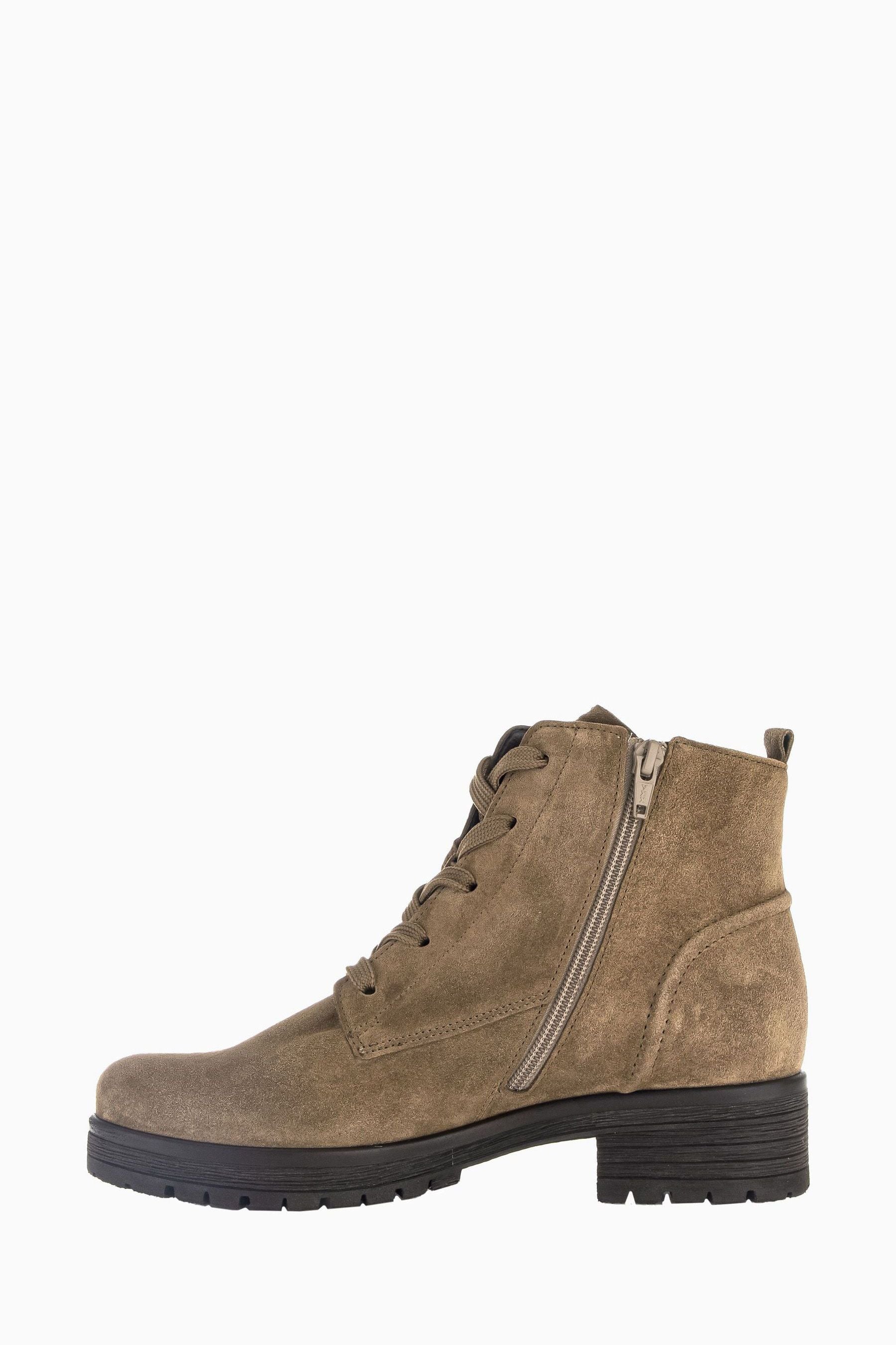 Buy Gabor Wide Fit Zumba Farro Suede Ankle Brown Boots from the Next UK online shop