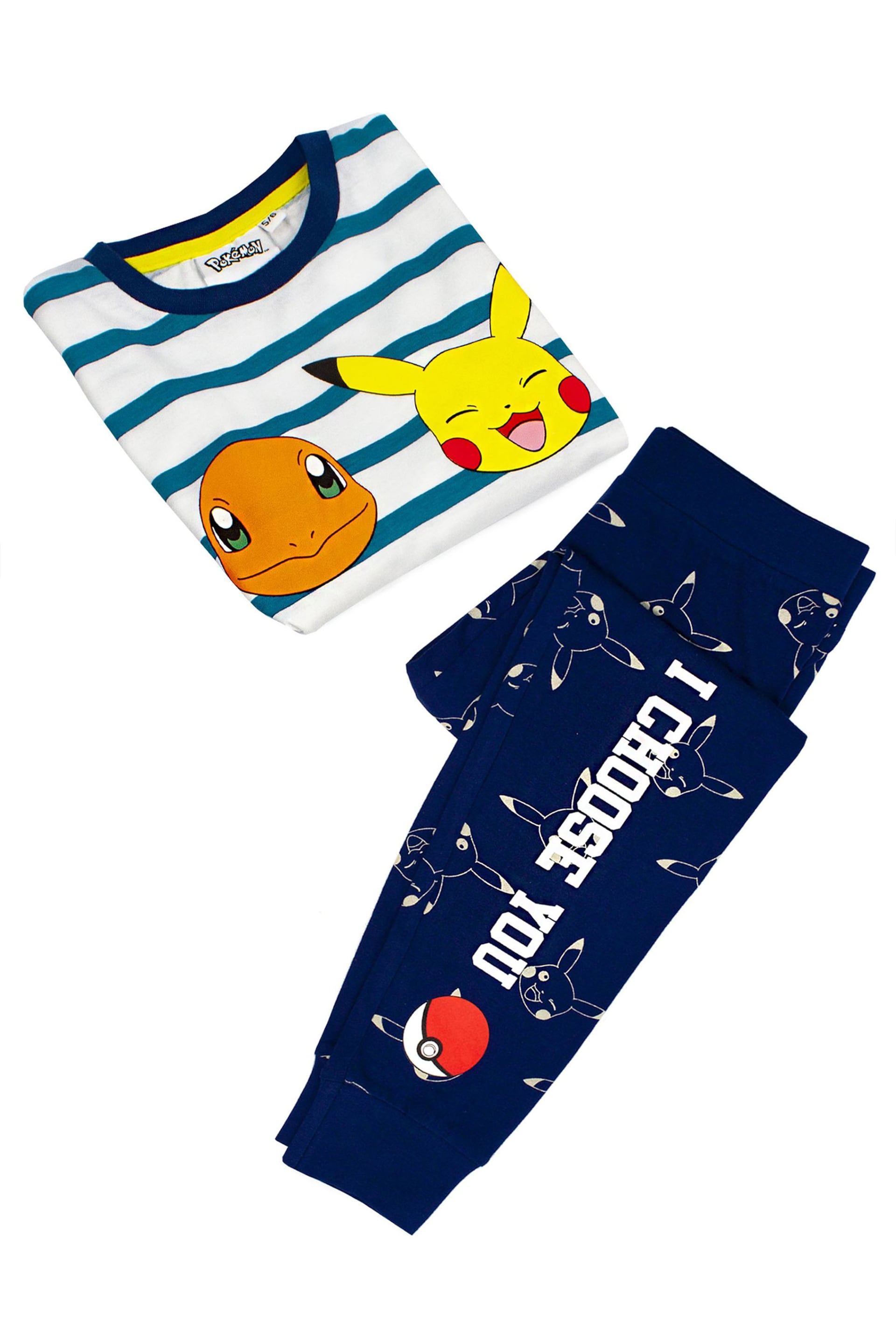 Vanilla Underground Blue Pokemon Long Leg Kids Pyjama Set - Image 2 of 6