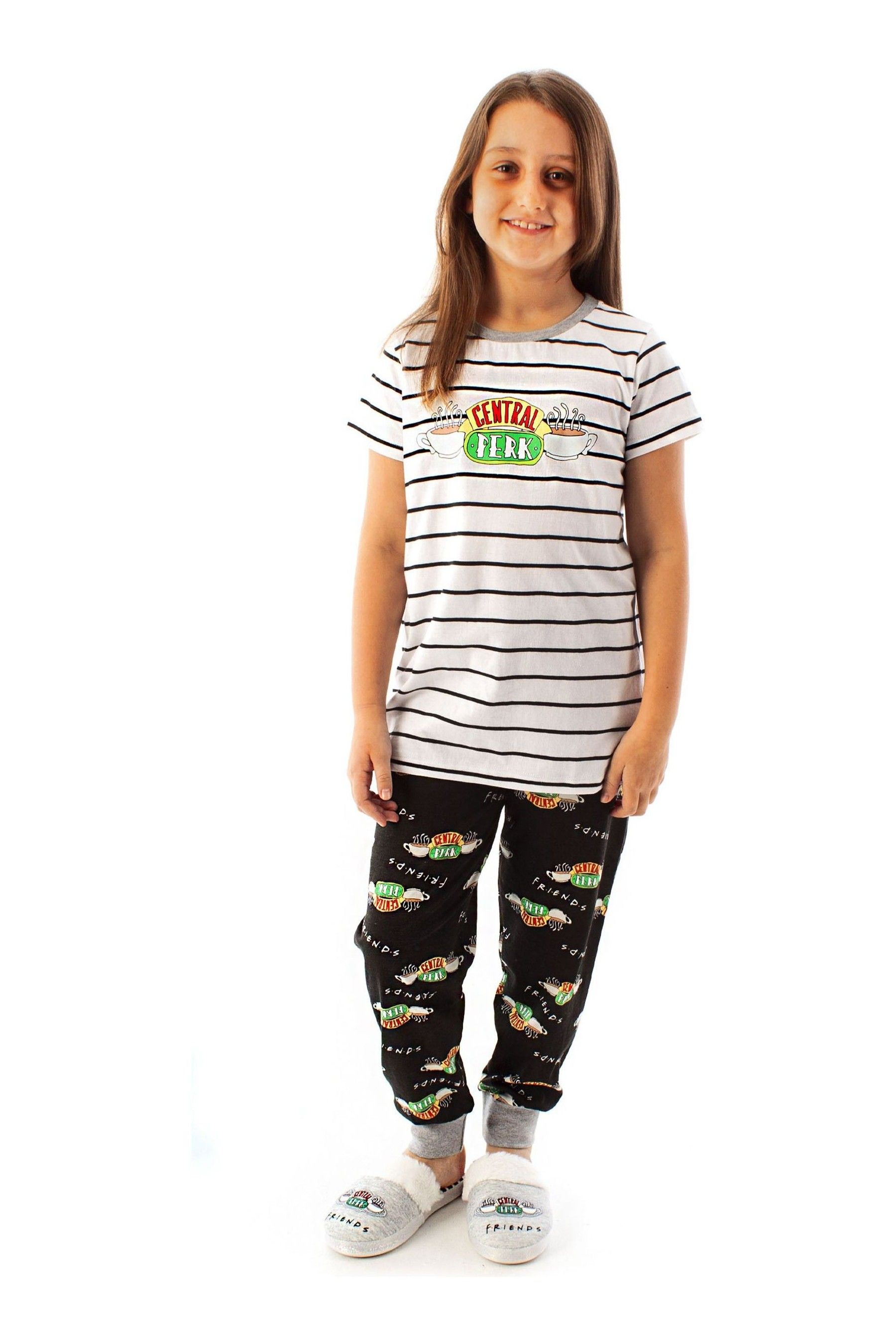 Buy Vanilla Underground White Friends Long Leg Pyjamas from Next Oman