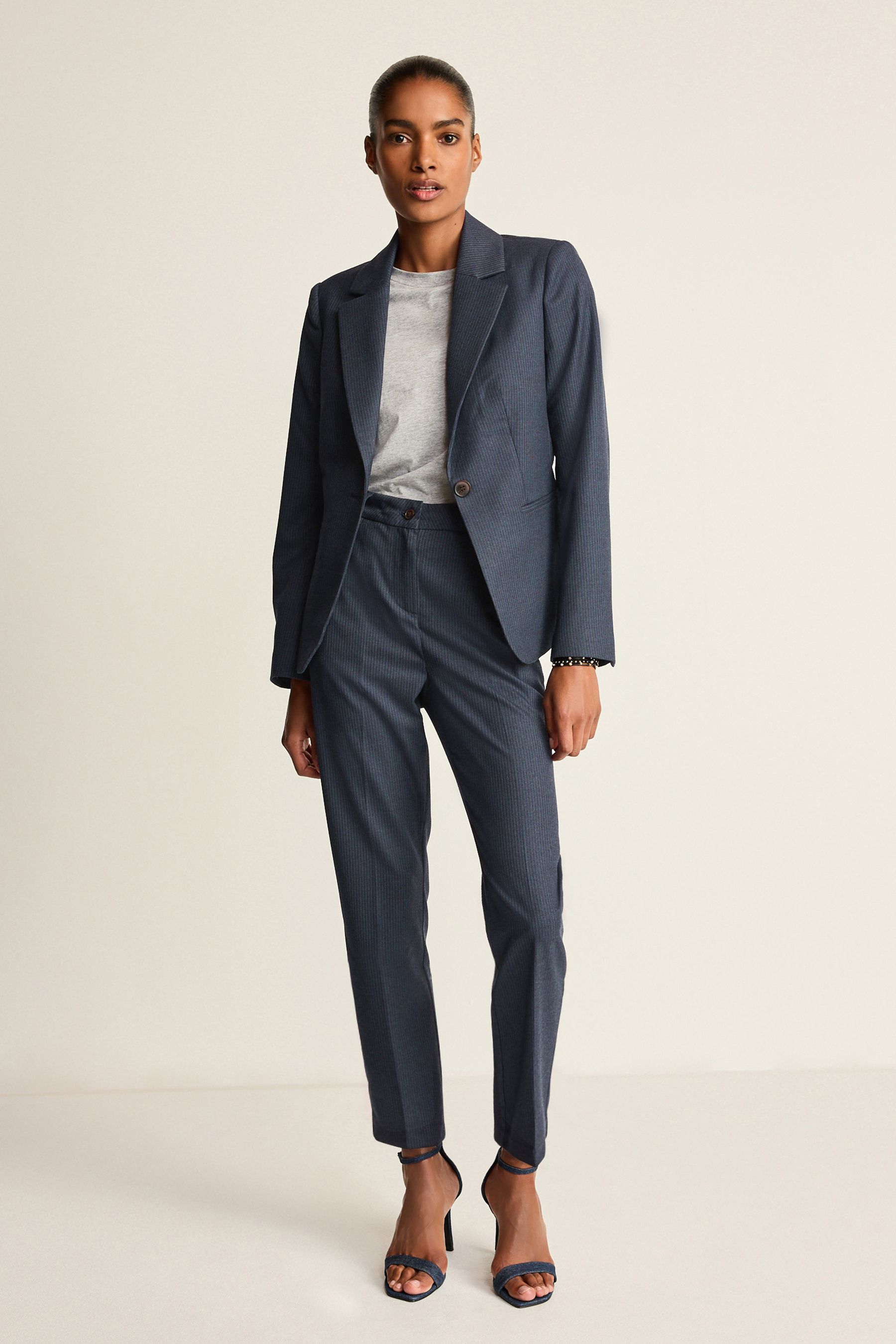 Buy Navy Tailored Single Breasted Blazer from Next Luxembourg