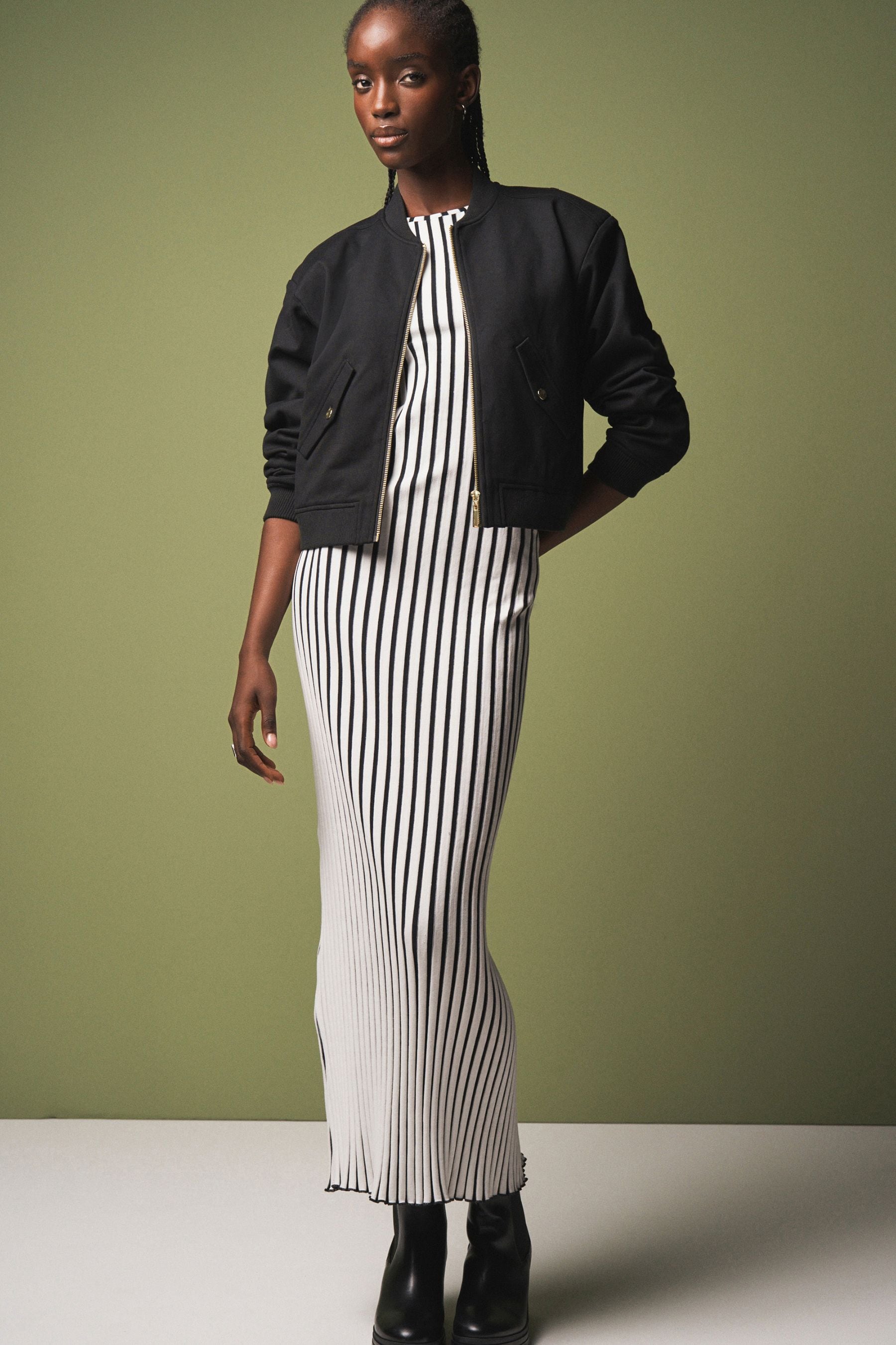Buy Black Ponte Bomber Jacket from Next Luxembourg